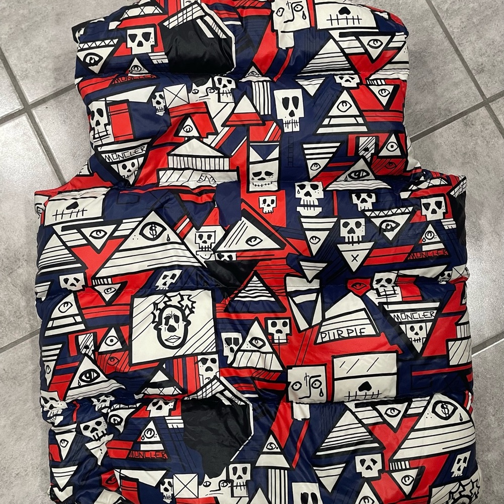 Moncler Red and Blue Graphic Jacket